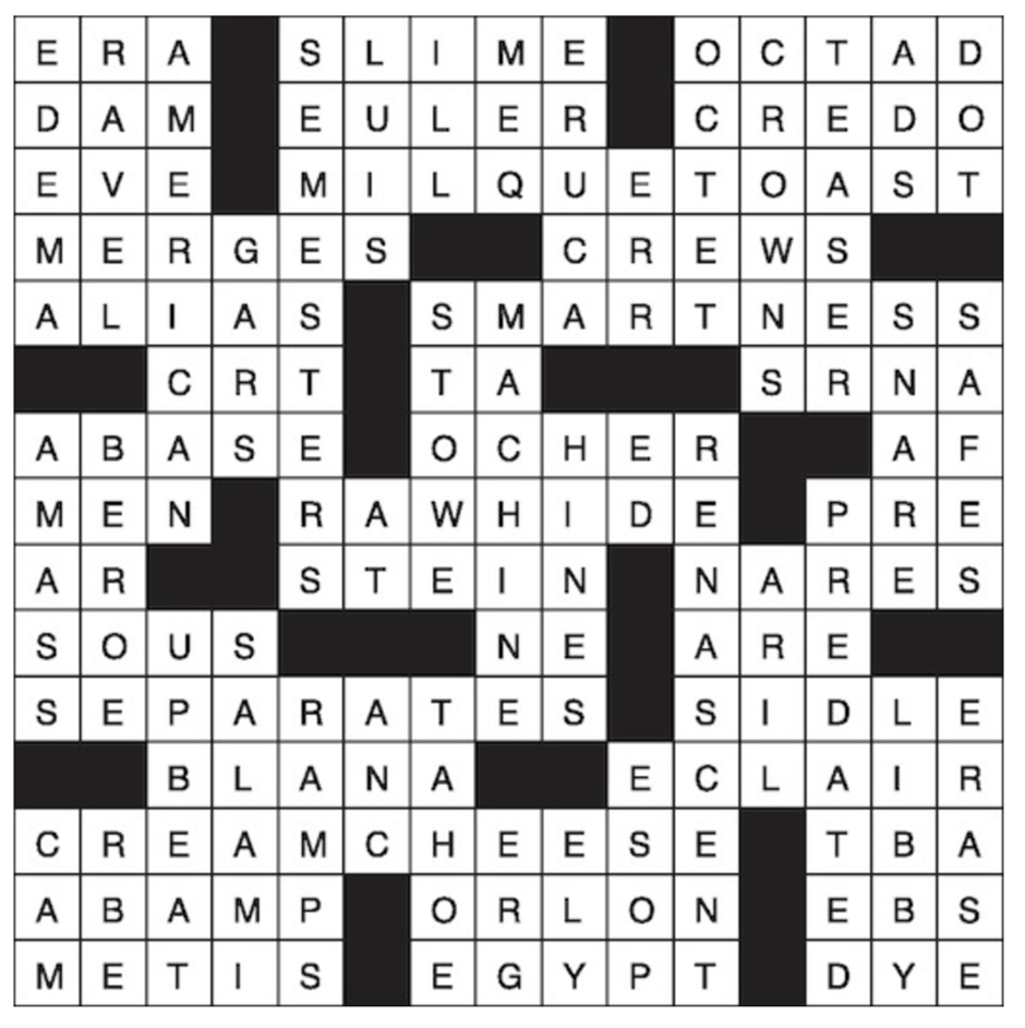 Summer 2024 Crossword Puzzle Answers